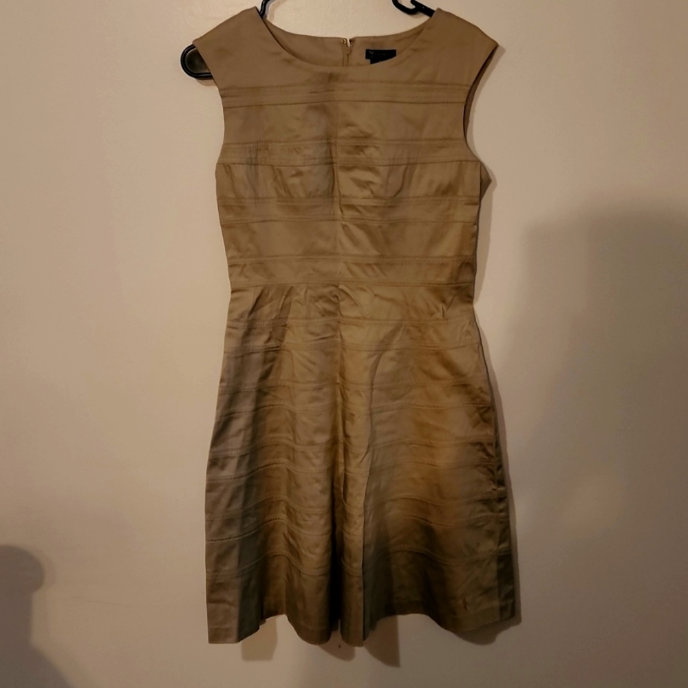 New directions never worn without tags size 6 petite tan dress